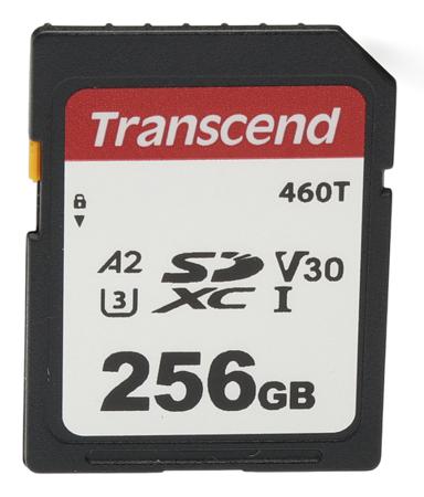 TS256GSDC460T Transcend 256 GB Industrial SDXC SD Card, V30