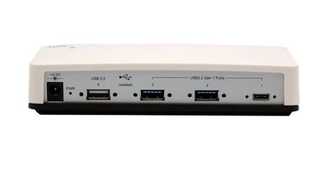 EX-1182VIS-2 Exsys 4 Port USB 3.2 USB A, USB B, USB C  Hub, USB Powered, 153.25 x 64.25 x 29.50mm