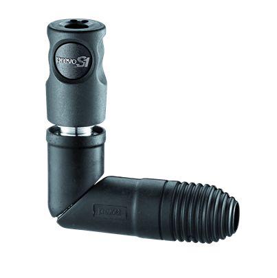 CSI-061102SW PREVOST Composite Body Female Safety Swivel Quick Connect Coupling, G 3/8 Female Female Thread