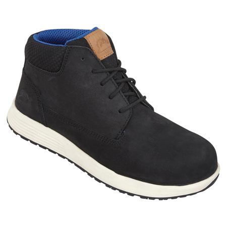 4413BK030 Himalayan 4413 Black Non Metallic Toe Capped Unisex Safety Boots, UK 3, EU 36