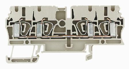 1608570000 Weidmuller  ZDU Series Brown, 2.5mm², Single-Level, Clamp Termination, ATEX