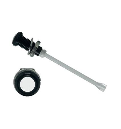 RHD-2140-F9P67PR  Bivar, Panel Mount Vertical LED Light Pipe, Clear Round Lens