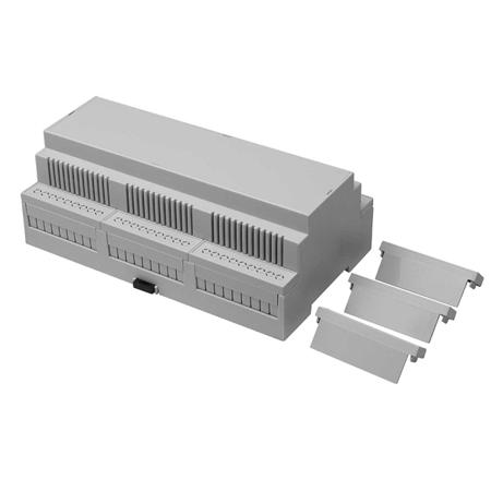 194-7597 RS PRO Open Top, Vented Sides Enclosure Type, 159.2 x 90 x 58mm, Polycarbonate DIN Rail Enclosure Kit