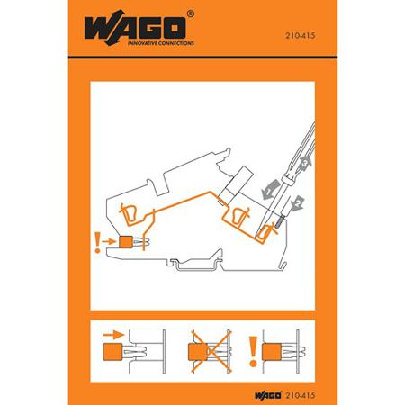 210-415 WAGO Adhesive Pre-Printed Adhesive Label