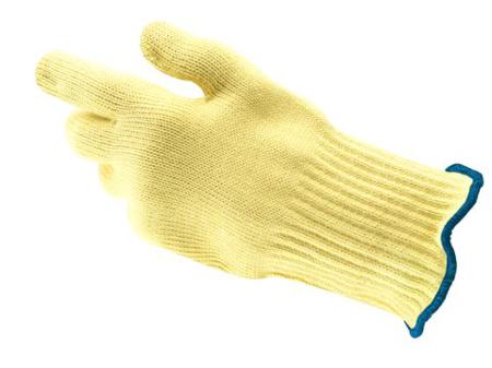 43113090 Ansell ActivArmr 43-113 Yellow Kevlar Cut Resistant, Heat Resistant Cut Resistant Gloves, Size 9