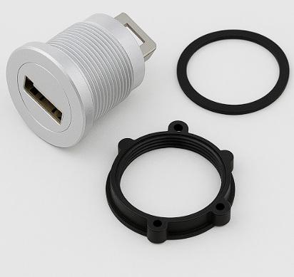 cnnctr-1 E-Pro Plastic USB Panel Jack USB 2.0 Head Male A Back Male A
