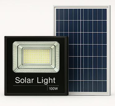 fldlts-12 E-Pro Solar LED Floodlight 210 High-Lumen 5730 LEDs 6V/15W Polycrystalline Panel