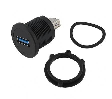 cnnctr-10 E-Pro Plastic USB Panel Jack USB 3.0 Head Female A Back Male A