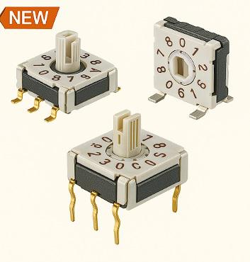 swts-12 E-Pro Rotary Dip Switch IP67 Waterproof 100mA DC 5V  100MΩ Insulation High Precision