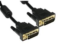 RS PRO, Male DVI-I to Male DVI-I  Cable, 3mBlack sheathShielded shielding