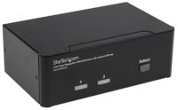 StarTech.com 2 Port Dual Monitor USB DisplayPort KVM Switch, 3.5 mm Stereo 2560 x 1600 Maximum Resolution