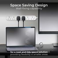 BSG3N-MP BG Electrical 3 m 6 Socket Shuttered Socket Extension Lead Extension Lead, 240V, IP20BG Electrical