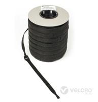 VEL-OW64566 Velcro Professional Series, Black Polypropylene Cable Tie Assemblies200mm x 20mm