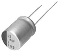 PLS0J331MDL4 Nichicon Aluminium Polymer Capacitor 330μF 6.3V dc 6.3mm LS Series, Through Hole Polymer, ±20% 6.3 (Dia.) x 10.5mm