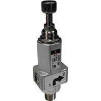 ARJ310F-01-04 SMC M5 x 0.8, R 1/8 Pneumatic Regulator - 0.2MPa to 0.7MPa, 0.8MPa max. input,