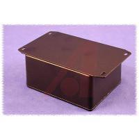 1590BFBK Aluminum Enclosure, Flanged Lid, Die Cast, Black, 4.38 in x 2.40 in x 1.07 in