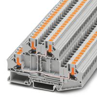 1088737 Phoenix Contact Grey PTTBV DIN Rail Terminal Block, Double level, 4mm², 800 V