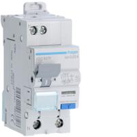 ADC827F Hager RCBO, 20A Current Rating, 1P+N Poles, 30mA Trip Sensitivity, Type AC