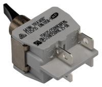 641NH-2 Toggle Switch DP On-Off, 10 A @ 24 V dc, Panel Mount