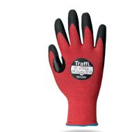 TG1240-06 Traffi Red Nitrile, Nylon Cut Resistant Cut Resistant Gloves, Size 6, Nitrile Coating