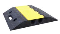 RS PRO 500mm Black/Yellow Cable Cover in Rubber, 35mm Inside dia.
