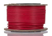 RS PRO Red 0.5mm² Hook Up Wire, 20 AWG, 16/0.2 mm, 25m, Silicone Rubber Insulation