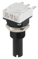 P11P1F0GJSY00103KA Vishay P11P Series Potentiometer with a 6.35 mm Dia. Shaft, 10kΩ, ±10%, 1W, ±150ppm/°C, Panel Mount