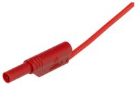 934088101 Hirschmann Test & Measurement Test lead, 32A, 1000V ac/dc, Red, 1m Lead Length