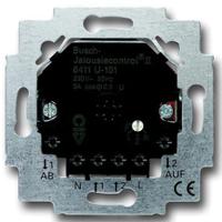 6411-U-101 3 A Flush Mount Electronic Blind Control Light Switch, 1 Way, 2 Gang, 230 V, Busch-Blind Control II