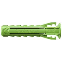 Fischer Fixings Green Wall Plug, 40mm Length, 8mm Fixing Hole Diameter