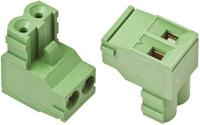 282805-2 TE Connectivity Buchanan Series 5mm Pitch Right Angle Pluggable Terminal Block, Plug, Cable Mount, 2 Way