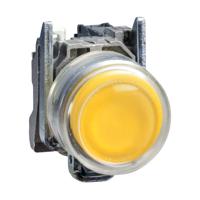 XB4BP51 Schneider Electric XB4 No Yellow Push Button NO Spring Return