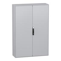Schneider Electric PanelSeT SM Series Steel Double-Door-Door Floor Standing Enclosure, Opaque Door, IP55, 2000 x 1200 x