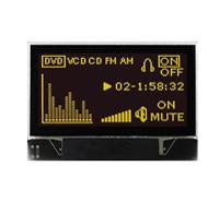 MDOG128064N4V-YM Midas 0.96in Yellow Passive matrix OLED Display 256 x 64pixels COG I2C, Parallel, SPI Interface