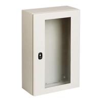 NSYS3D10630T Schneider Electric PanelSeT S3D Series Steel Wall Box, IP55, 1000 mm x 600 mm x 300mm