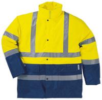STRA2JAXG Delta Plus Yellow/Navy Unisex XL Polyester Hi Vis Jacket