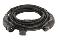 HARTING 32 A Mode 3, Type 2 to Type 2, EV Charging Cable 5m