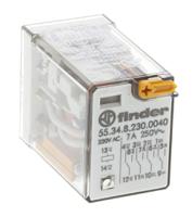 Finder Plug In Power Relay, 230V ac Coil, 7A Switching Current, 4PDT