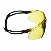 7100243980 3M SecureFit 500 Anti-Mist UV Safety Glasses, Amber PC Lens