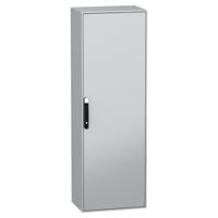NSYSM14840P Schneider Electric Spacial SM Sheet Steel, Single Door Floor Standing Enclosure, 1400 x 800 x 400mm, IP55