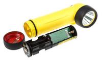TR-40 Wolf Safety Torch LED, ATEX Right Angle AA, Yellow, Plastic Case
