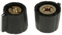 26A21B10 Vishay Multiturn Dial, Body: Black, for use with knob Dia. 30.6mm with a Black Indicator, 6.35mm ShaftVishay