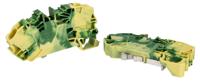 2016-7607 WAGO  TOPJOB S, 2016 Series Green/Yellow, 16mm², Single-Level, Push-In Cage Clamp Termination