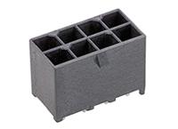 76829-0108 Molex Mega-Fit 76829, 5.7mm Pitch, 8 Way, 2 Row, Vertical PCB Header, Through Hole