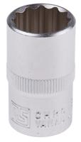 RS PRO 1/2 in Drive 16mm Standard Socket, 12 point