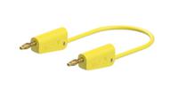 64-1033-10024 Test lead, 19A, 30V ac, Yellow, 1m Lead Length