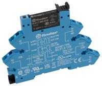 38.61.0.125.0060 Finder 38 Series Interface Relay Module, DIN Rail Mount, 110V ac/dc Coil, SPDT, 1-Pole, 6/10A Load