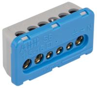 ABB 1SPE007715F0731, Non-Fused Terminal Block, 6 Way/Pole, Screw Terminals, 6 mm², 16 mm² Clip Mount, Nylon