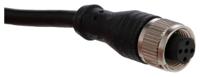144-7657 RS Pro Connector & Cable with a 5 Pole Straight Female M12 Male and a Wire Lead, 4 A, 60 V ac/dc, 2m Cable