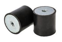 126-4911 RS PRO M8 Anti Vibration Mount, Female Buffer Foot with 100.52kg Compression Load